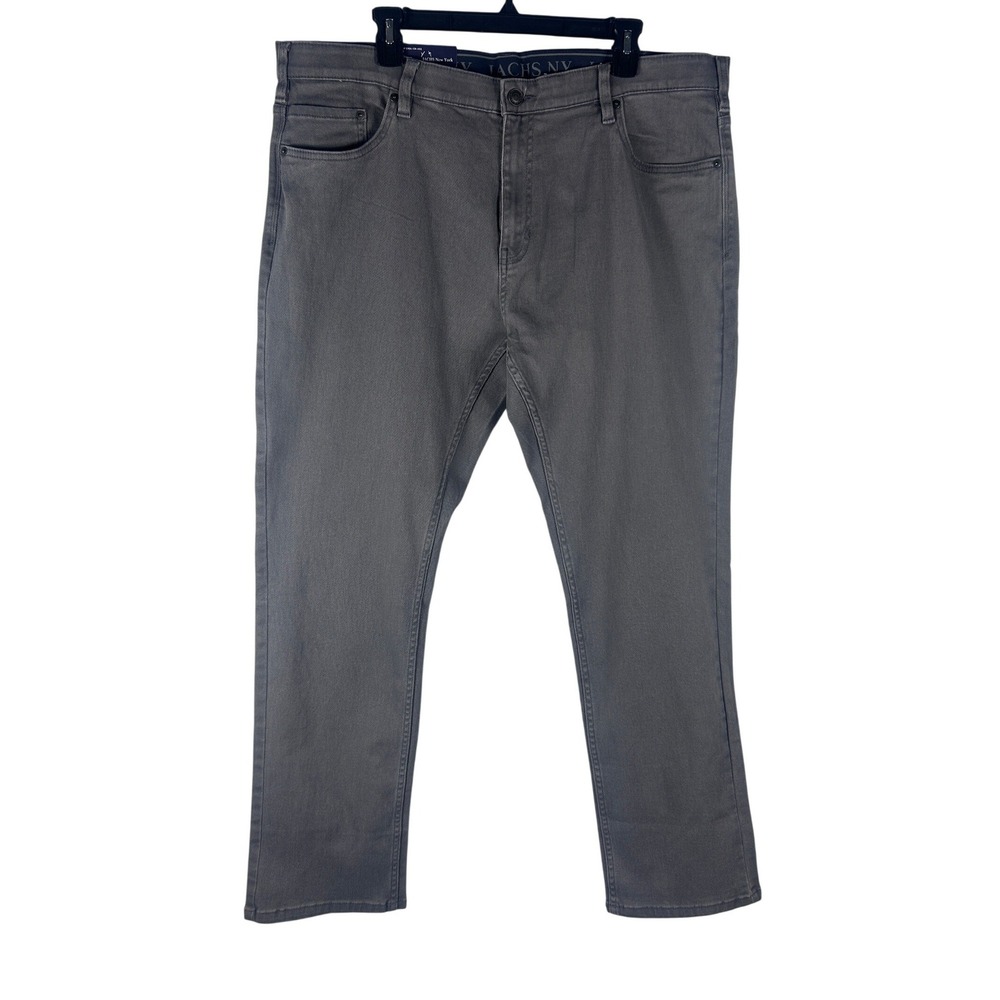 JACHS New York Mens Straight Fit 5 Pocket Denim Pant Grey 40x32 S26A-128-VES NWT